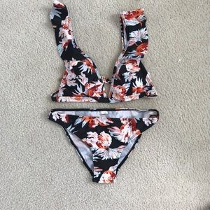 Brand new, never worn floral bathing suit!